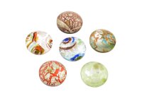 6 Überraschungsset Lampwork Glascabochons...