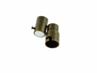 2 Magnetverschlüsse aus Messing in antik bronze