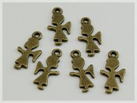 8 Engel Anhänger in Vintage bronze
