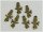 8 Engel Anhänger in Vintage bronze