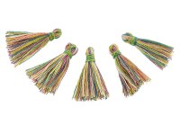 10 kleine Quasten "rainbow"