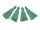 10 kleine Quasten in mint mit gold
