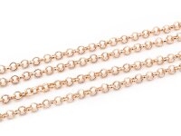 Gliederkette light gold, langanhaltend beschichtet, 2 m,...