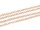 Gliederkette light gold, langanhaltend beschichtet, 2 m, runde Glieder 2 mm