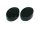 2 dicke Cateye- Glascabochons in dunklem waldgrün, 25 x 18 mm