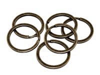 kleine Schlüsselringe in antik bronzefarben, 10...