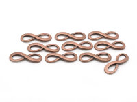 Verbinder Infinity in antik kupferfarben 10 Stück