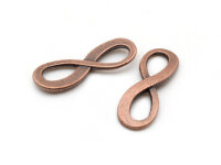 Verbinder Infinity in antik kupferfarben 10 Stück
