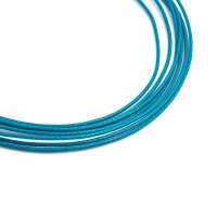 10m Polyesterkordel gewachst in petrolblau, 1 mm