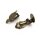 Ohrclips mit 12 mm Klebefläche und Aufhängung in antik Bronzefarben 4 Stück