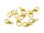 10 Karabinerverschlüsse in goldfarben, 10 mm