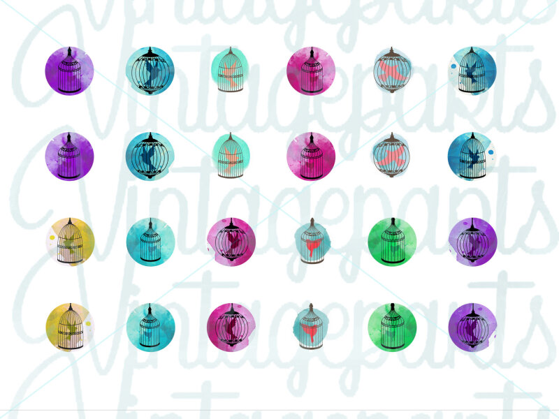 Motivbogen "Birdcage" für 12mm Cabochons