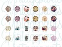 Motivbogen Vintage für 12mm Cabochons