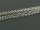 5 m Gliederkette in silberfarben mit flachen Gliedern, 2,4 x 2 mm