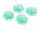 4 Cabochons "Seerose" in mint, 16 x 18 mm