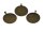 Fassungen mit ziseliertem Rand in antik bronze für 25 mm Cabochons 4 Stück