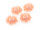 4 Cabochons "Seerose" in lachs 16 x 18 mm