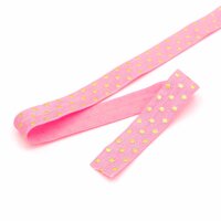 elastisches Gummiband/Faltband "Golden Dots" in...
