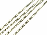 2 m einfach gedrehte Gliederkette in antik bronzefarben,...