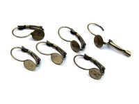 10 Brisuren in antik Bronze mit Klebepad