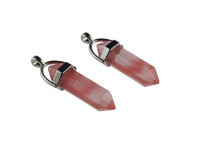 1 Anhänger "Cherry quartz" in Stiftform