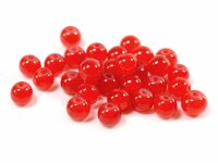 30 Glasperlen in Jadeoptik in rot 6,5mm