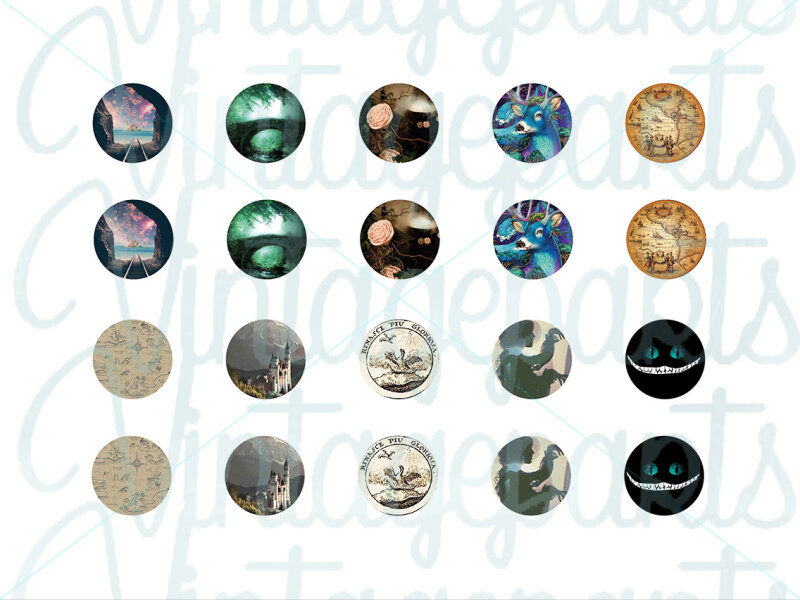 Motivbogen "Fantasy" für 14mm Cabochons