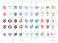 Motivbogen Girlie für 8mm Cabochons