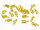 30 Faltklemmen in goldfarben, 12 mm