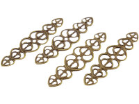 10 filigrane Verbinder "love" in antik...