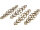 10 filigrane Verbinder "love" in antik bronzefarben