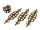 10 filigrane Verbinder "Vintage" in antik bronzefarben