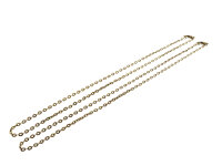 2 fertige kurze Gliederketten in antik bronzefarben, 45 cm