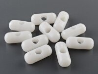 20 Bandstopper aus Acryl in weiß, 20 mm