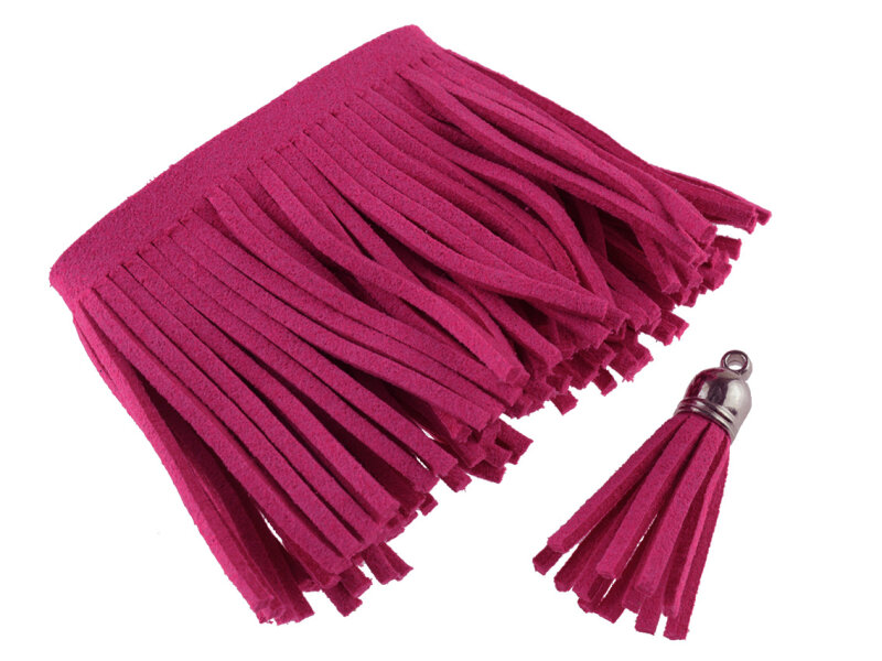 Fransenband für Quasten in fuchsia, 20cm