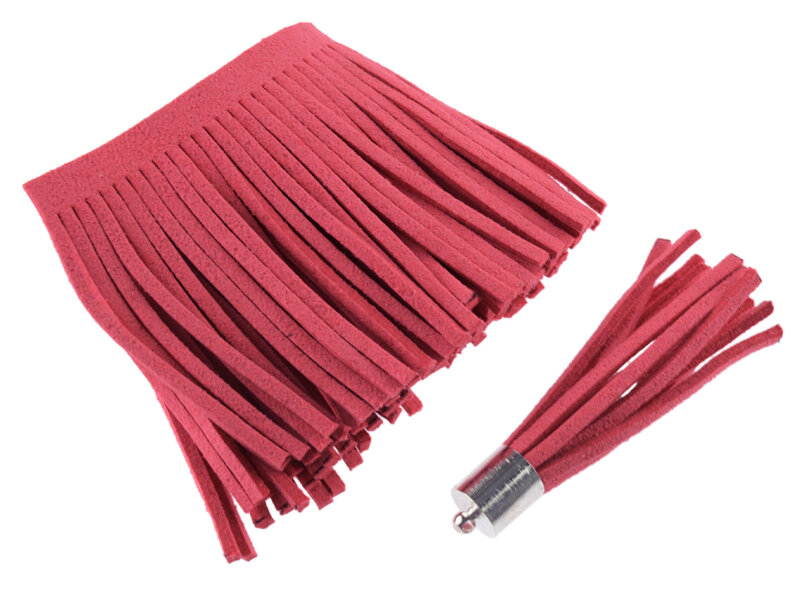 Fransenband für Quasten in rot, 20cm