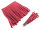 Fransenband für Quasten in rot, 20cm