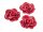 2 große Cabochon als Rose in rot