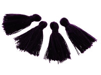10 kleine Quasten in violett