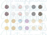 Motivbogen "Geometric" für Cabochons...
