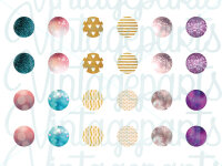 Motivbogen Glitter für Cabochons verschiedener...