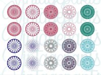 Motivbogen "Mandala" für Cabochons...
