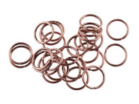 100 Biegeringe in kupferfarben, 10mm