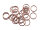 100 Biegeringe in kupferfarben, 10mm