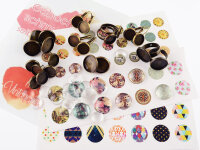Set NELE Cabochon Bastelset in antik bronzefarben...