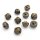 10 Glöckchen in antik Bronze 19x17 mm
