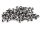 50 Glasschliffperlen "Doll" in platinfarben, 4x3 mm