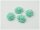 4 Cabochons als Blumen in mintgrün