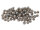 50 Glasschliffperlen "Doll" in grau, 3x2 mm