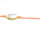 10 m Polyesterkordel gewachst in apricot 1 mm